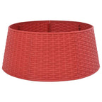 Vidaxl kerstboomrok ø56x23 cm kunststof rood