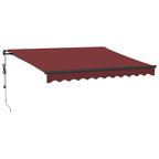 VidaXL Luifel automatisch uittrekbaar 300x250 cm bordeauxrood
