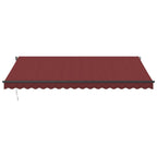 VidaXL Luifel automatisch uittrekbaar 450x300 cm bordeauxrood