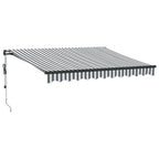 VidaXL Luifel automatisch uittrekbaar LED 300x250 cm antraciet en wit