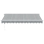 Vidaxl luifel automatisch uittrekbaar 350x250 cm antracietkleur en wit