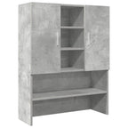 Vidaxl wasmachinekast 70,5x25,5x90 cm betongrijs