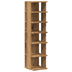 Vidaxl schoenenkast 28x27x102 cm bewerkt hout artisanaal eikenkleurig