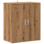 Vidaxl schoenenkast 60x35x70 cm bewerkt hout artisanaal eikenkleur