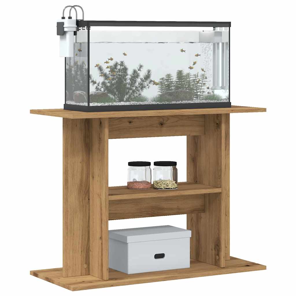 Vidaxl aquariumstandaard artisan eikenhout 80x35x60 cm