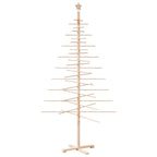 Vidaxl kerstdecoratie kerstboom 210 cm massief grenenhout