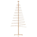 Vidaxl kerstdecoratie kerstboom 210 cm massief grenenhout
