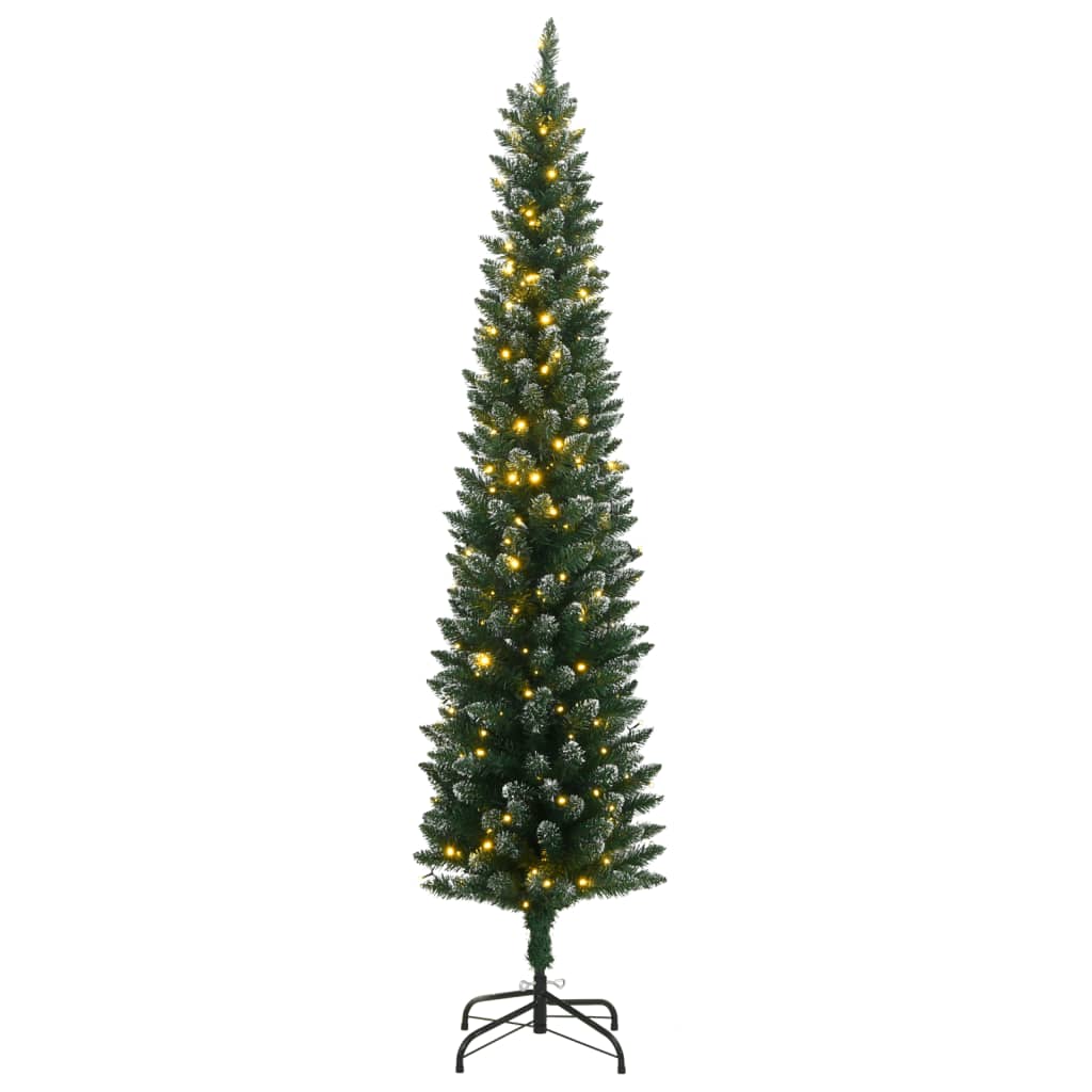 Vidaxl kunstkerstboom smal met 150 led's 120 cm