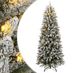 Vidaxl kunstkerstboom met 150 led's en sneeuw 120 cm