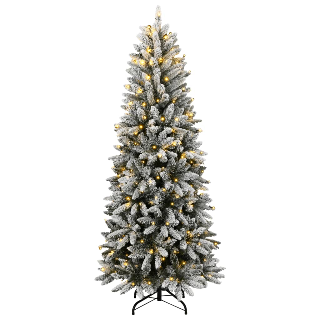 Vidaxl kunstkerstboom met 150 led's en sneeuw 120 cm