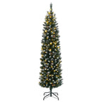 Vidaxl kunstkerstboom smal met 150 led's 150 cm