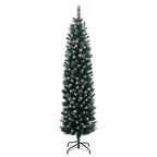 Vidaxl kunstkerstboom smal met 300 led's 210 cm