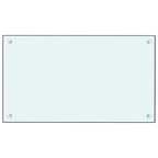 Vidaxl spatschermen keuken 2 st 70x60 cm gehard glas wit