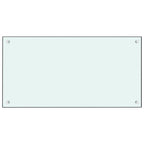 Vidaxl spatschermen keuken 2 st 80x40 cm gehard glas wit