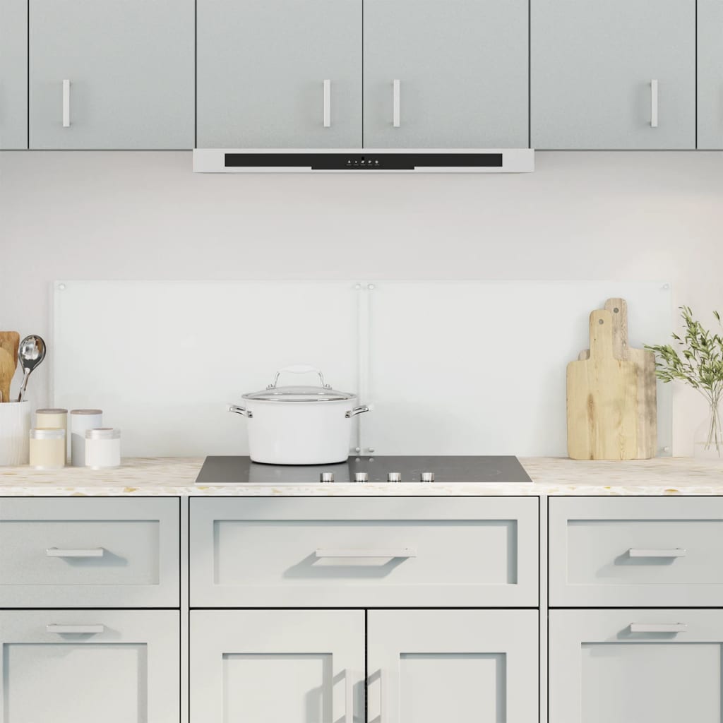 Vidaxl spatschermen keuken 2 st 70x40 cm gehard glas transparant