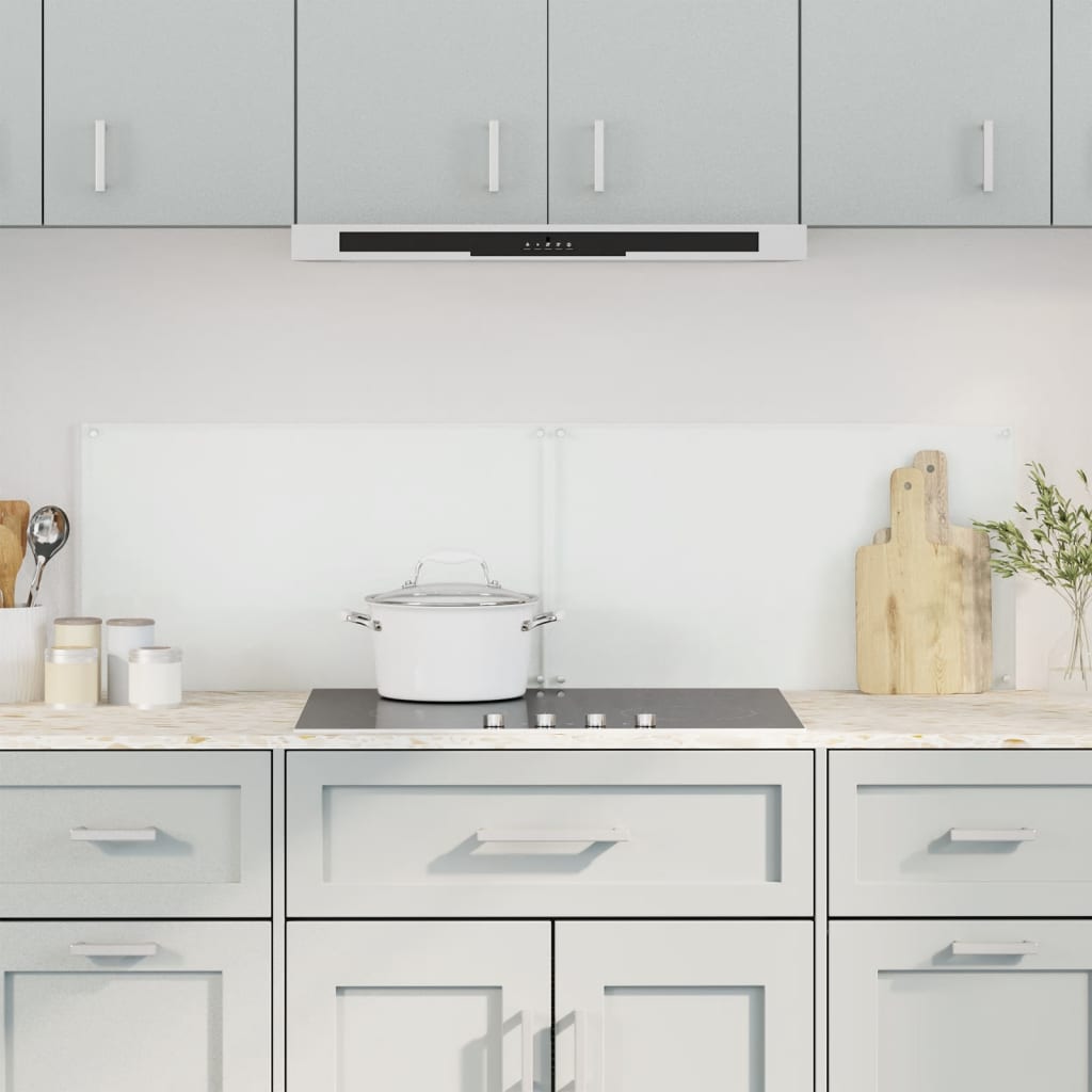 Vidaxl spatschermen keuken 2 st 70x50 cm gehard glas transparant