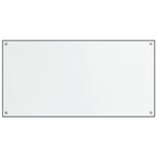 Vidaxl spatschermen keuken 2 st 80x40 cm gehard glas transparant