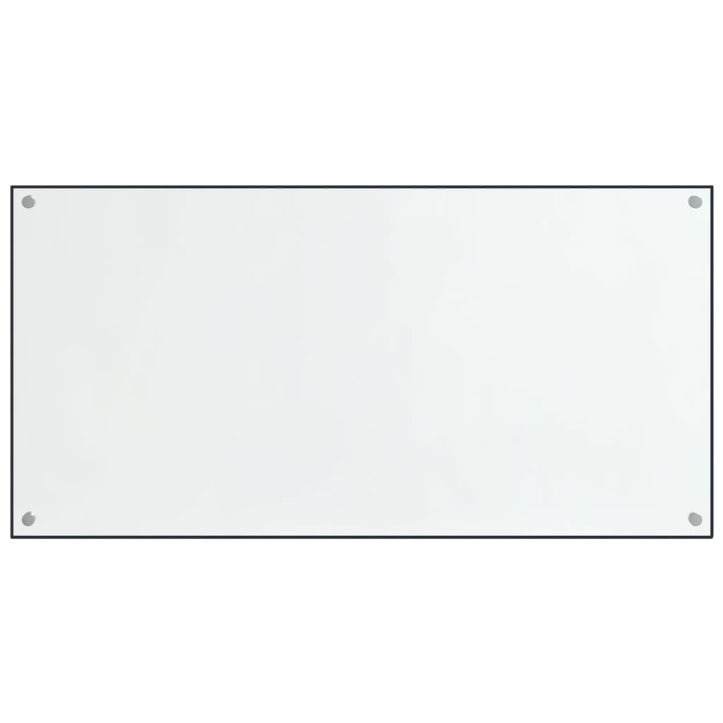 Vidaxl spatschermen keuken 2 st 80x50 cm gehard glas transparant