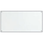 Vidaxl spatschermen keuken 2 st 80x50 cm gehard glas transparant