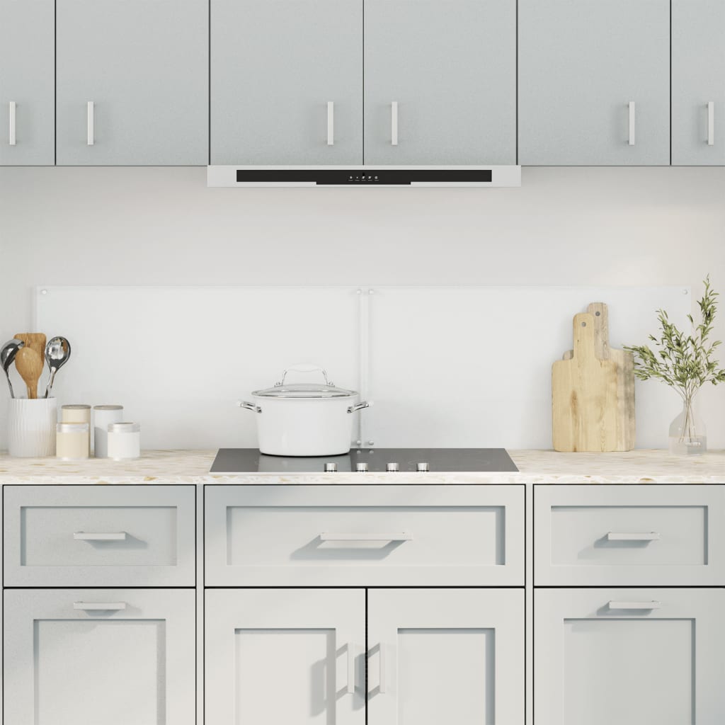 Vidaxl spatschermen keuken 2 st 80x50 cm gehard glas transparant