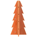 Vidaxl kerstdecoratie kerstboom 49 cm massief grenenhout wasbruin
