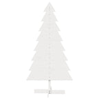 Vidaxl kerstdecoratie kerstboom 150 cm massief grenenhout wit