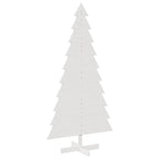 Vidaxl kerstdecoratie kerstboom 180 cm massief grenenhout wit