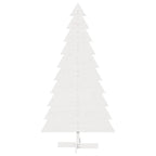 Vidaxl kerstdecoratie kerstboom 180 cm massief grenenhout wit
