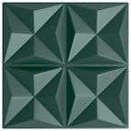 Vidaxl 24 st wandpanelen origami 6 m² 50x50 cm xps groen