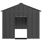 Vidaxl hondenhok met dak 114x202x101 cm gegalvaniseerd staal