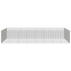 Vidaxl dierenverblijf 24 panelen 54x80 cm gegalvaniseerd ijzer