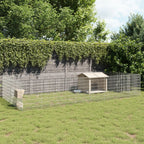 Vidaxl dierenverblijf 24 panelen 54x80 cm gegalvaniseerd ijzer