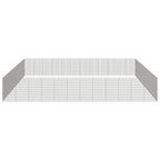 VidaXL Dierenverblijf 48 panelen 54x100 cm gegalvaniseerd ijzer