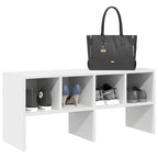 Vidaxl schoenenrek stapelbaar 89,5x30x40 cm wit