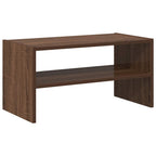Vidaxl schoenenrek stapelbaar 60x30x30,5 cm bruin eikenkleur