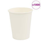 Vidaxl papieren koffiekopjes 1000 st 8oz 200 ml wit