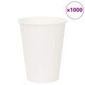 Vidaxl papieren koffiekopjes 1000 st 12oz 300 ml wit