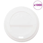 Vidaxl papieren koffiebekerdeksels ø90mm 12oz en 16oz 1000st kunststof