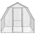 Vidaxl kippenren 2,5x2x2,25 m gegalvaniseerd staal
