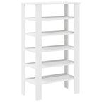 Vidaxl schoenenrek 61x32x105 cm bewerkt hout wit