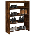 Vidaxl schoenenrek 60x25x62 cm bewerkt hout gerookt eikenkleurig