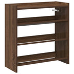 Vidaxl schoenenrek 60x25x62 cm bewerkt hout bruin eikenkleur