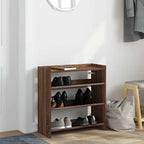 Vidaxl schoenenrek 60x25x62 cm bewerkt hout bruin eikenkleur