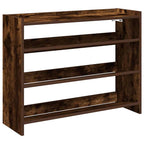 Vidaxl schoenenrek 80x25x62 cm bewerkt hout gerookt eikenkleurig