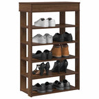 Vidaxl schoenenrek 60x30x98 cm bewerkt hout bruin eikenkleur