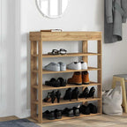 Vidaxl schoenenrek 80x30x98 cm bewerkt hout artisanaal eikenkleur