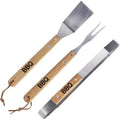 Interbosch - Interbosch bbq gereedschapset 3-delig hout/rvs