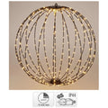 Overige Merken - Overige Merken Led bol 320 led's 50 cm warm wit zwart