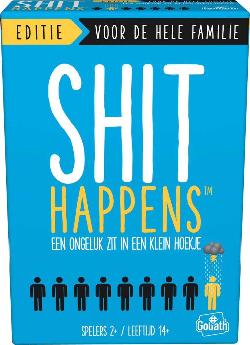 Goliath - Goliath Shit happens: familie editie 14+ - nederlandstalig kaartspel - partyspel