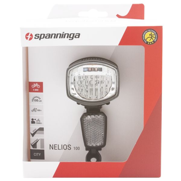 Spanninga - Koplamp nelios 100 xe e-bike 6-36 volt